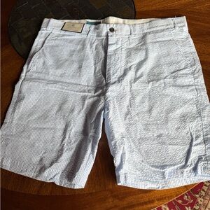 Castaway Light Blue Flat Front Shorts